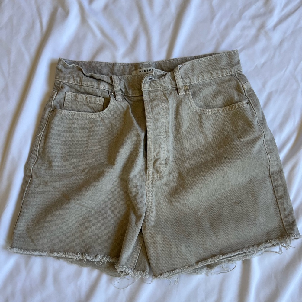PAC Sun Women's Tan Denim Shorts